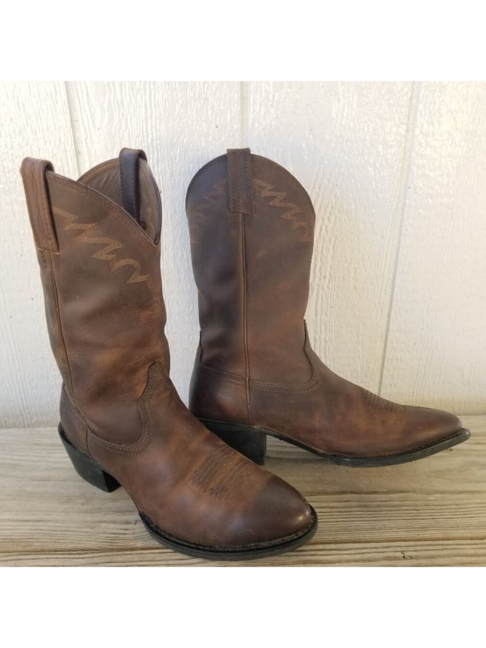 Ariat Sedona Mens Oiled Walnut Brown Cowboy Western Boots 11.5 D 10002194
